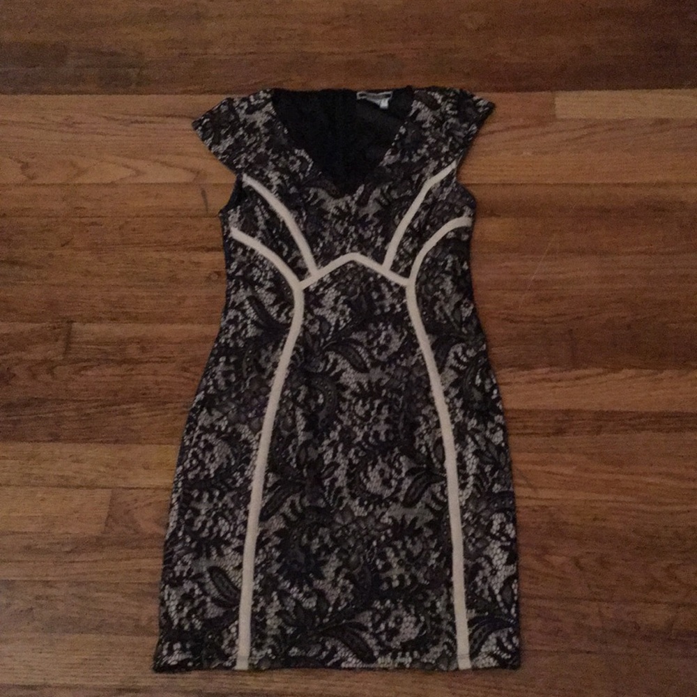 Lace nude dress